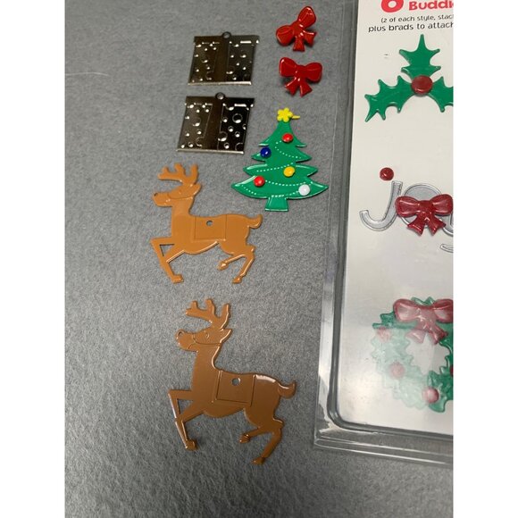 Christmas-Themed Brad Buddies & Hot Off The Press Brads Set - Picture 3 of 10
